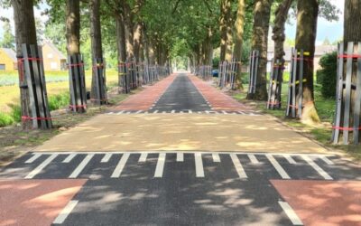 Fietsstrook zandbeige